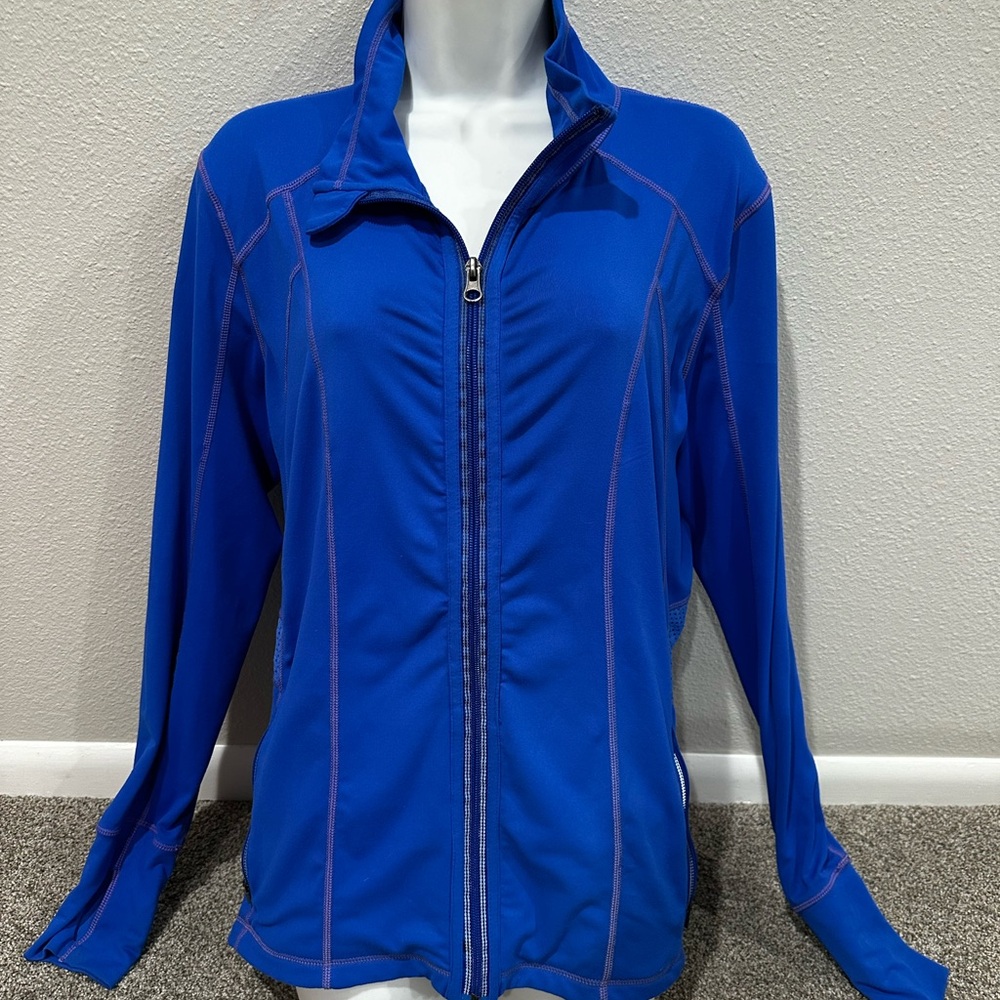 Tangerine zip up athletics Top Jacket